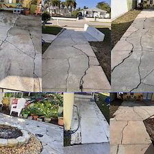 Pressure-Cleaning-Pressure-washing-of-Concrete-driveway-concrete-patio-and-firepit-located-in-West-Palm-Beach-FL-33405 1